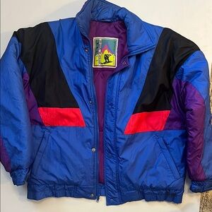 Vintage Colorblock Ski Jacket